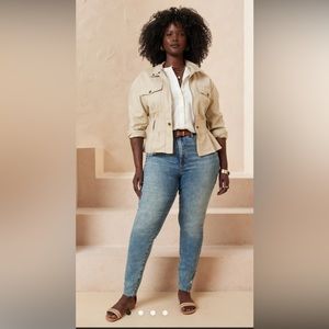 New Banana Republic curvy high rise skinny jeans